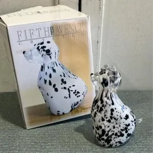 Dalmatian glass paperweight /art glass