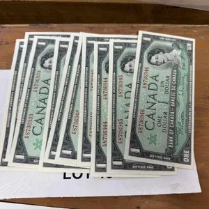 10-consecutive 1967 Canadian $1 bills