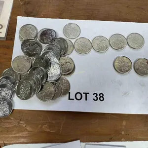 Appox. 40 1952-2002 50-cent coins