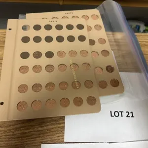 2-pages of pennies from 1954-2012