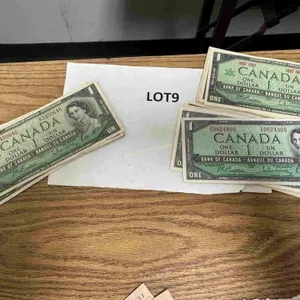 16-1954 Canadian $1 bills