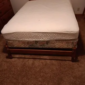 Queen Bed on Full Frame.