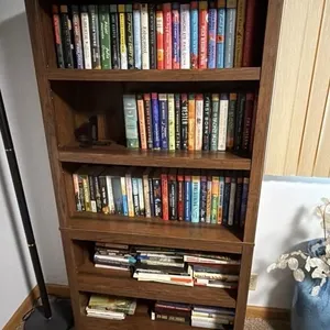 Bookshelf No Contents 35x12x70. Secured To Wall.