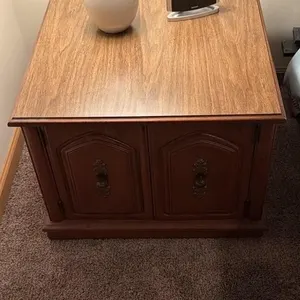 Side Table with Storage 26x26x20 no Contents
