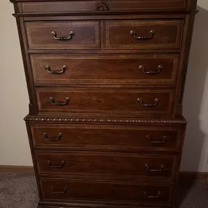 Riverside 6 Drawer Chest on Chest 43x19x65 No