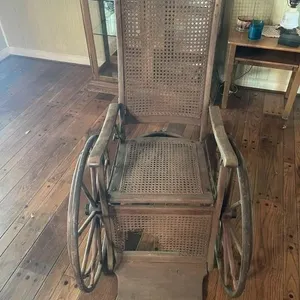 Antique Wooden Wheelchair