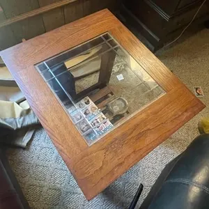 2 End Tables and 1 Sofa Table Glass