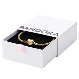 PANDORA Heart Clasp Bracelet 7.1 Yellow Gold