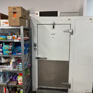 Coldmatic Walk in Freezer; 10' x 10' ; Model SSW-F-R-B w/ 5 Green Freezer Racks
