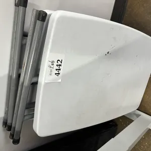 2 White Folding Tables; 18" x 30"