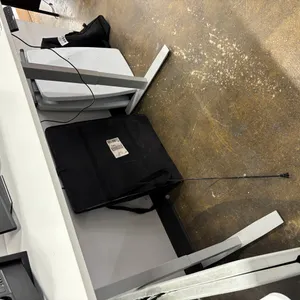 White Adjustable Height Table; 5' W x 30"D
