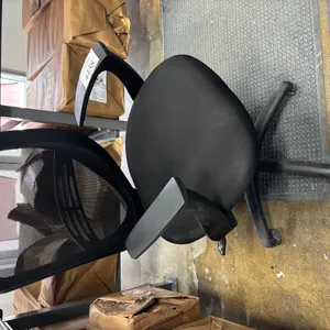 4 Black Swivel Office Chairs