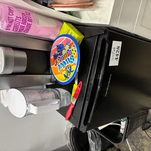 Hamilton Beach Bar Fridge; Keurig Machine; Kettle; Brita Jug