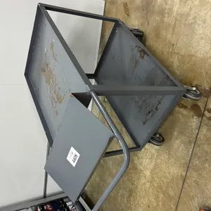 Grey 2' x 3' Cart w/ Extended Handle on Wheels