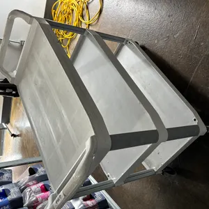 White Rubbermaid Cart