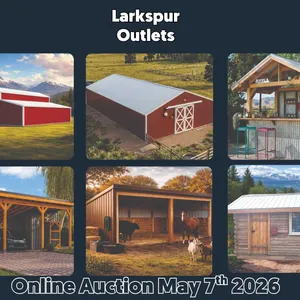 Don't Miss Out on Cabins, Pole Barns, Buildings, Lumber and More from Larkspur Outlet