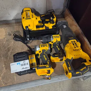 (4) Dewalt 20V Cordless Power Tools with Charger and Battery