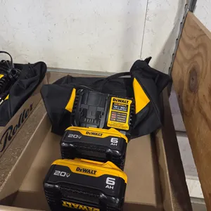 (2) DeWalt DCB206 20V 6Ah Lithium-Ion Batteries With DCB1104 Charger