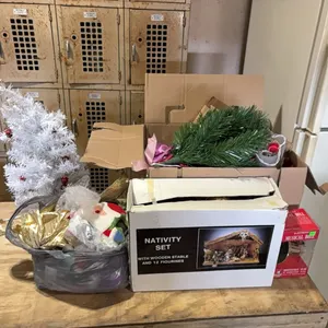 Box of Christmas Decor