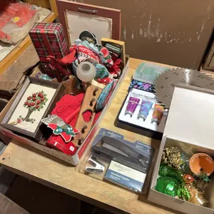 Stapler, Saw Blade Clock & Decor