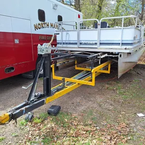 1989 Sylvan 20' Pontoon with 35HP Mercury Outboard, Custom Single Axle Tilt Trailer