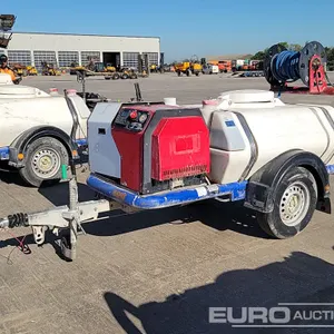 Brendon Bowsers Single Axle Plastic Water Bowser, Diesel Pressure Washer 