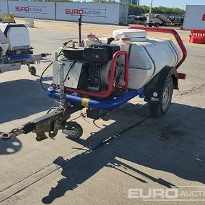 Brendon Bowsers Single Axle Plastic Water Bowser, Yanmar Pressure Washer 