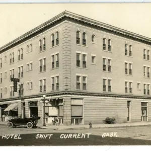 1939 RPPC – “Healy Hotel.  Swift Current Sask.”