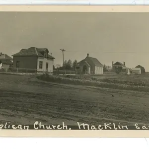 Vintage RPPC – “Anglican Church, Macklin Sask”