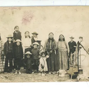 1908 Posted RPPC – Native Americans, Quill Lake Area, SK.