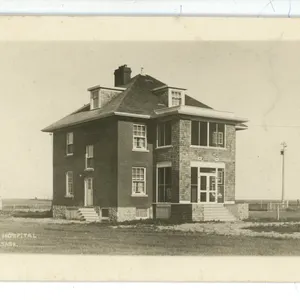 Early 1900’s RPPC – “General Hospital.  Davidson, Sask.”