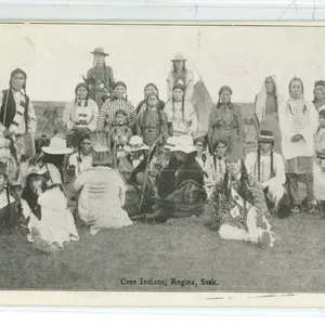 1909 Posted RPPC - “Cree Indians” Regina, Sask.