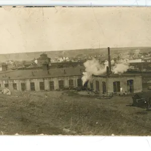 Vintage RPPC – “C.P.R Roundhouse”.  Medicine Hat, Alberta.