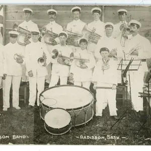 Early 1920’s RPPC – “Radisson Band.  Radisson, Sask.”