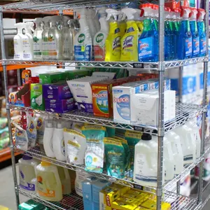 LARGE LOT OF ASSORTED CLEANING SUPPLIES AND