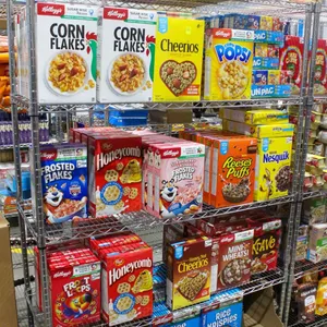 LARGE LOT OF ASSORTED BREAKFAST CEREALS