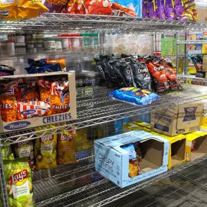 LARGE LOT OF ASSORTED CHIPS, CHEESIES, CRISPY
