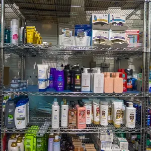 LARGE LOT OF DRUGSTORE GOODS INCLUDES TOMS