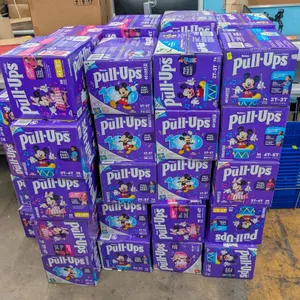 LARGE LOT OF HUGGIES PULL UPS DIAPERS SIZES 2T-3T