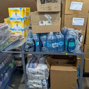 INDUSTRIAL INVENTORY RACK WITH CONTENTS INCLUDES