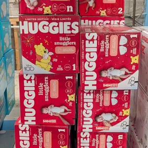 LARGE LOT OF HUGGIES LITTLE SNUGGLERS DIAPERS