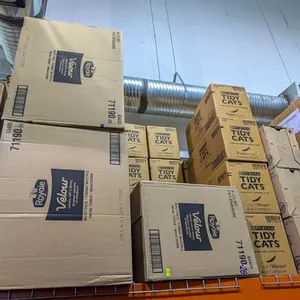 LARGE LOT OF TOILET PAPER, CAT LITTER AND CLEANING