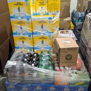 PALLET OF POP KITTY LITTER AND FIREWOOD