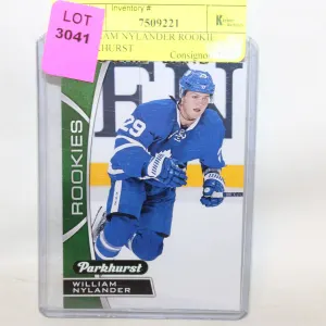 WILLIAM NYLANDER ROOKIE PARKHURST