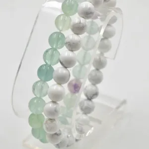 #113-NATURAL MULTI-COLOUR & WHITE TURQUOISE