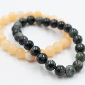 #40- NATURAL BLOOD STONE & YELLOW CHALCEDONY