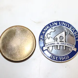 FRANKLIN UNIVERSITY TOKEN & BRASS COIN BLANK