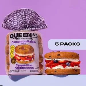 Queen St. Cinnamon Raisin Bagels 5 x464g