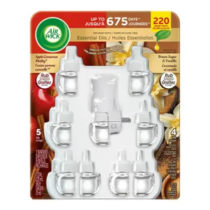 Air Wick Diffuser With 9 Refills, 5 Warmer Diffuser Units, 225 mL Total