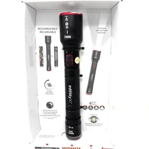 Infinity XT 7000 Lumen Rechargeable Flashlight with Dual Power